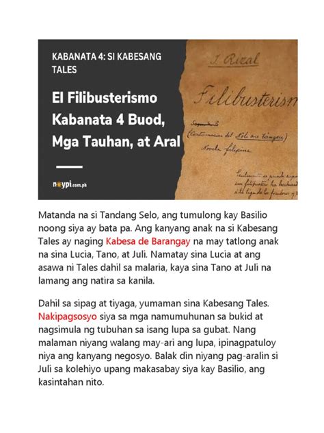 el filibusterismo buod pdf|El Filibusterismo (Buod) .